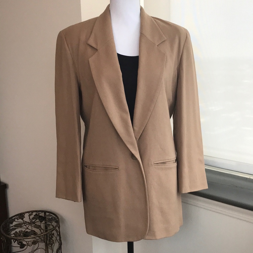 Pendleton 100% Virgin Wool Tan Blazer
